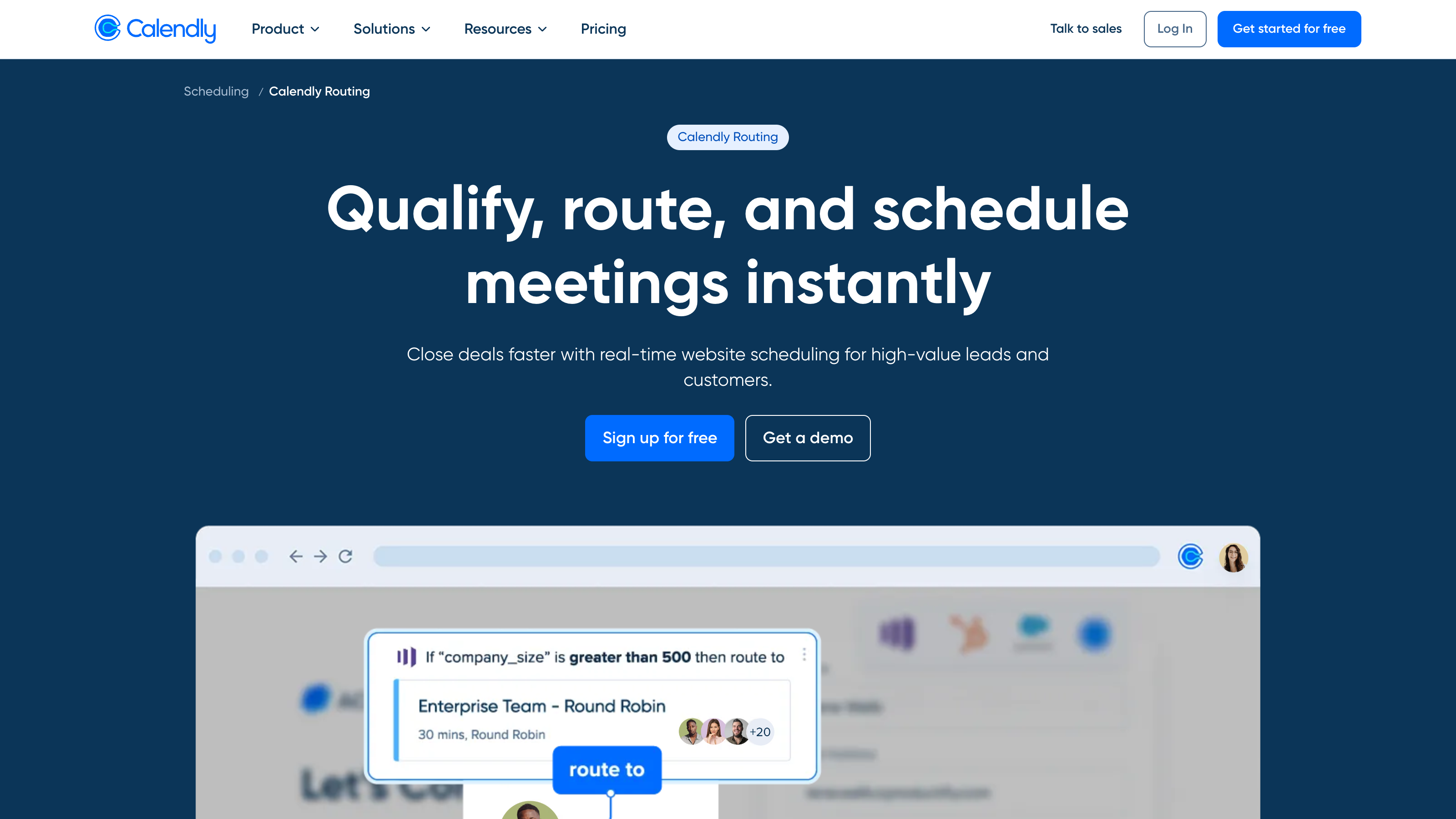 Calendly Routing forms