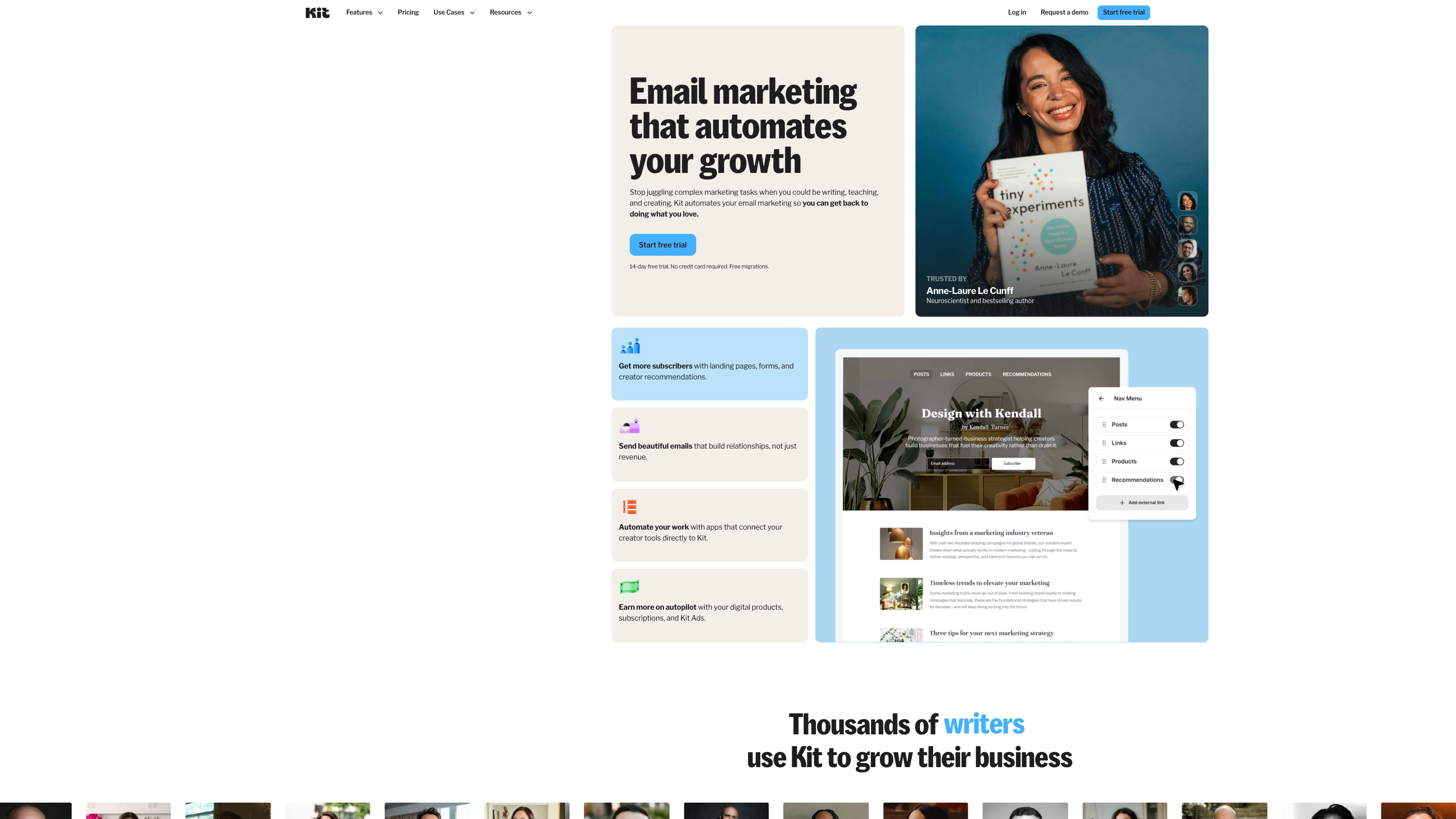 ConvertKit product page
