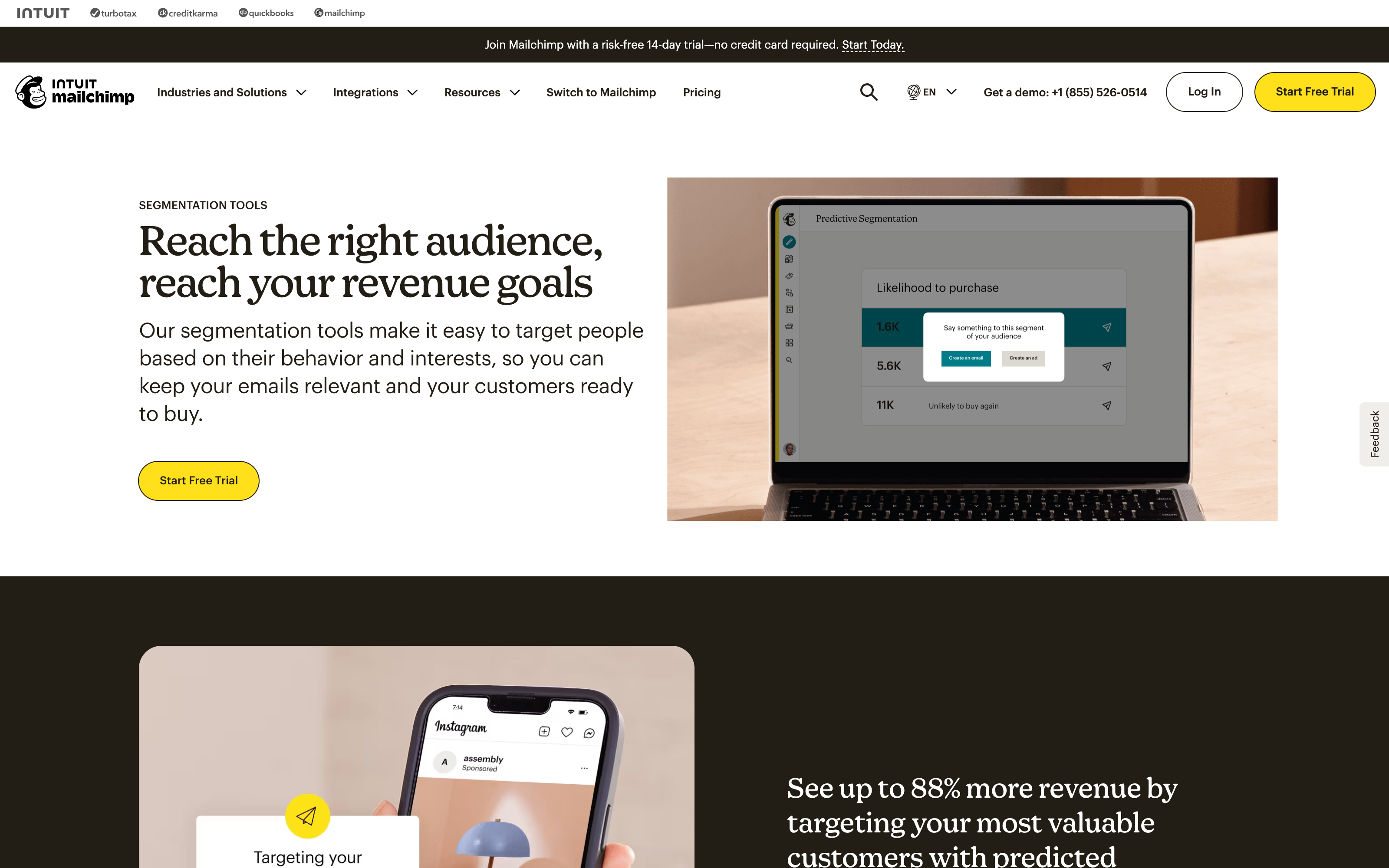 Mailchimp Audience segmentation